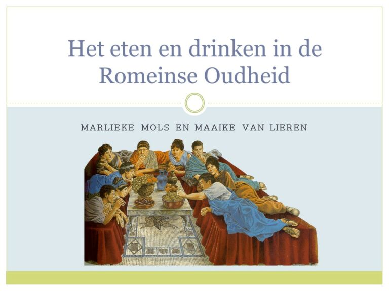 Eten en drinken in de Romeinse tijd - Leapo